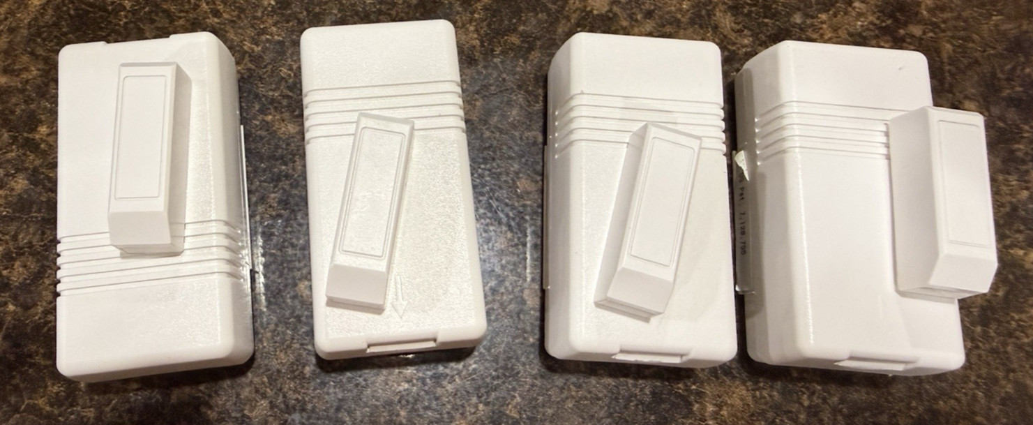 Honeywell Ademco 5816WMWH Wireless Door Window Transmitter w Magnet - Lot of 4