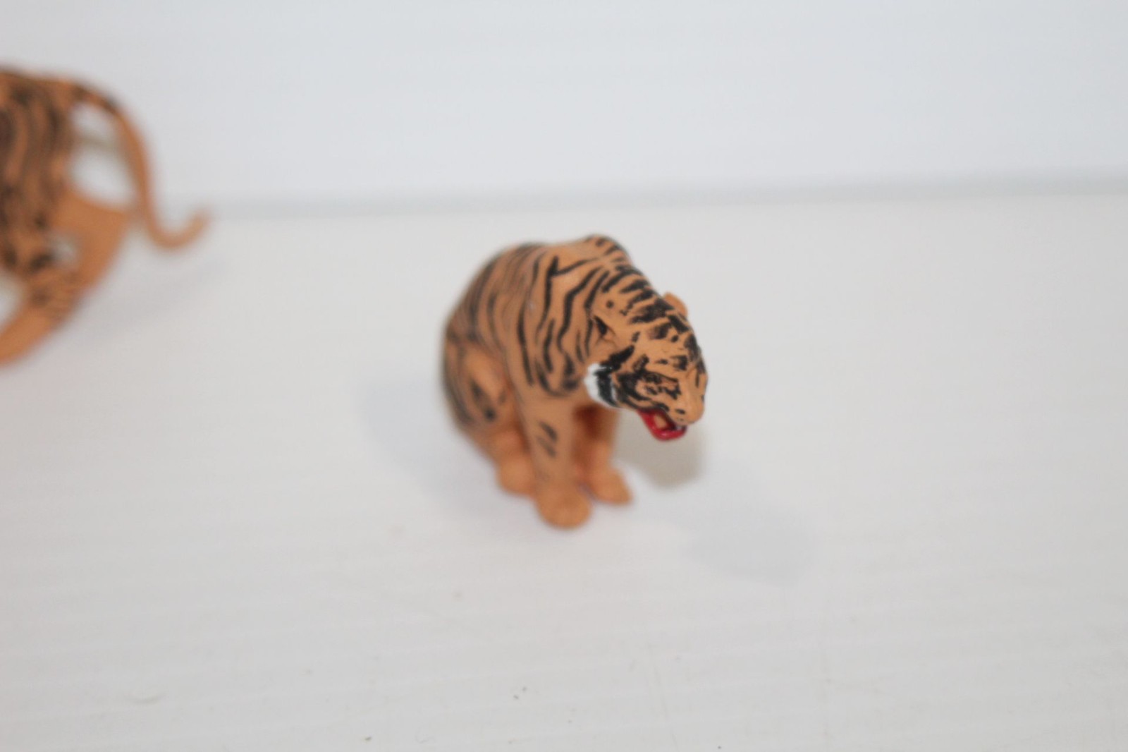 Vintage 1970s Britains Plastic Zoo Animals - Set of 2 Tiger (England) Toy Figure