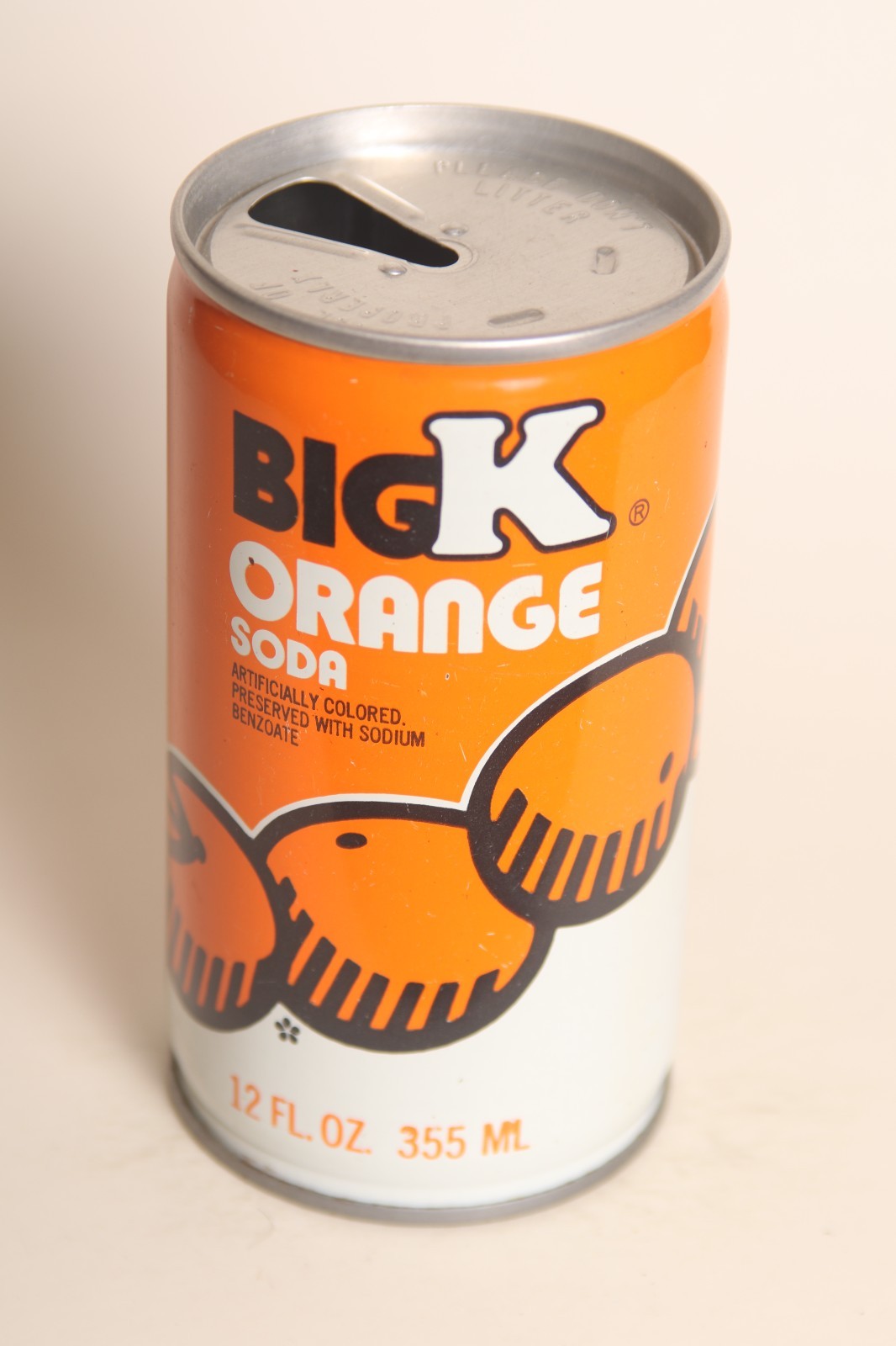 Big K Orange soda can