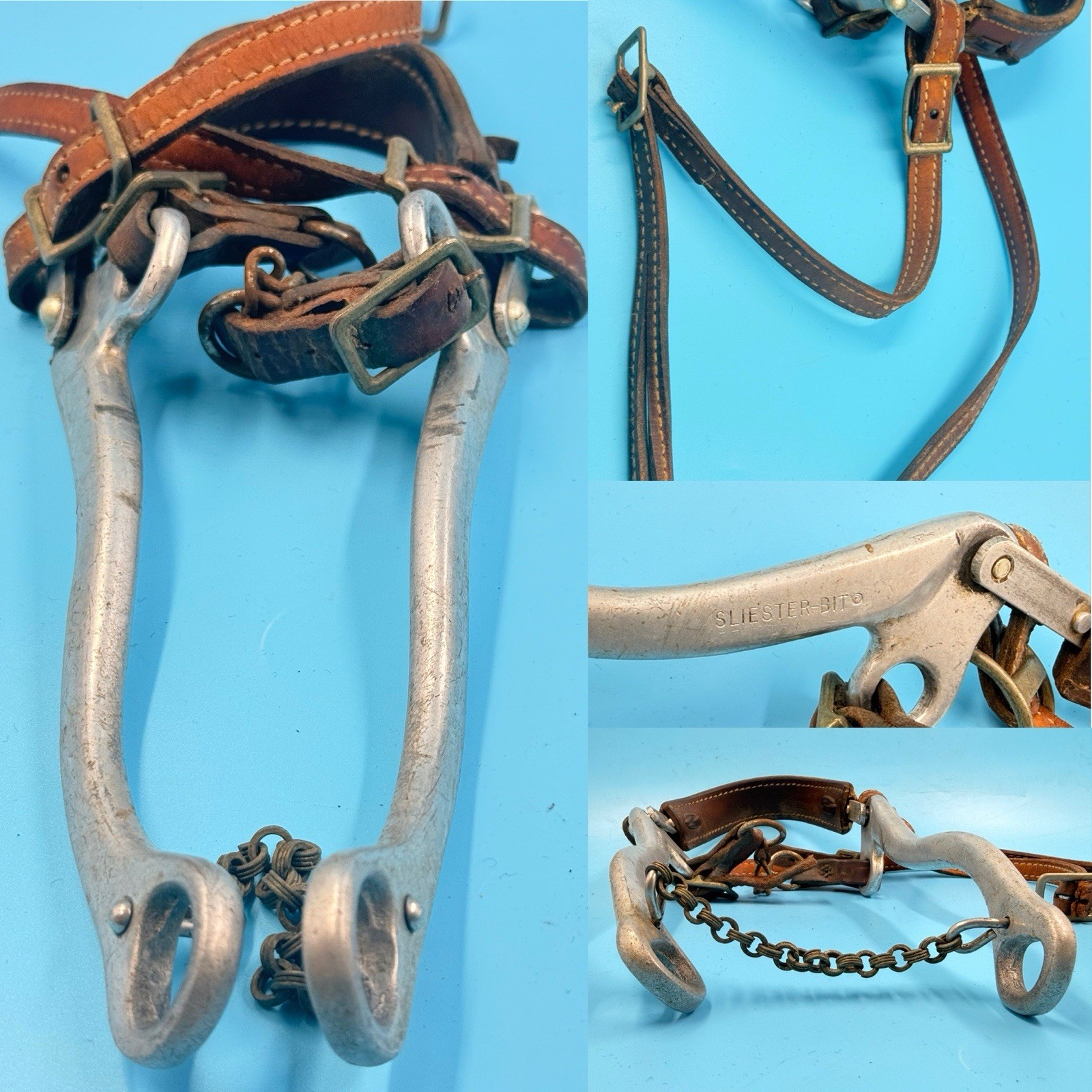 Vintage Sliester Bit California Horse Rig and Conchos Lead