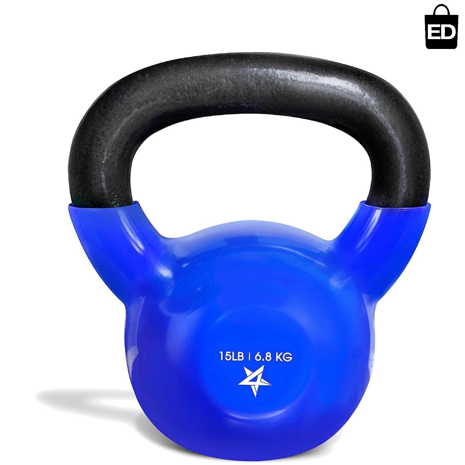 Neoprene Coated Cast Iron Kettlebells 5-30LB Set, Solid Weight Set with Wide ...