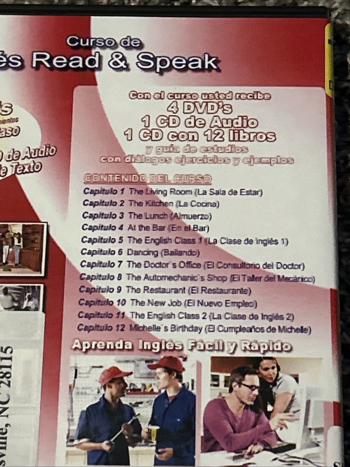Curso de Ingles Read & Speak VIP Learning 4 DVDs + 1 Audio CD