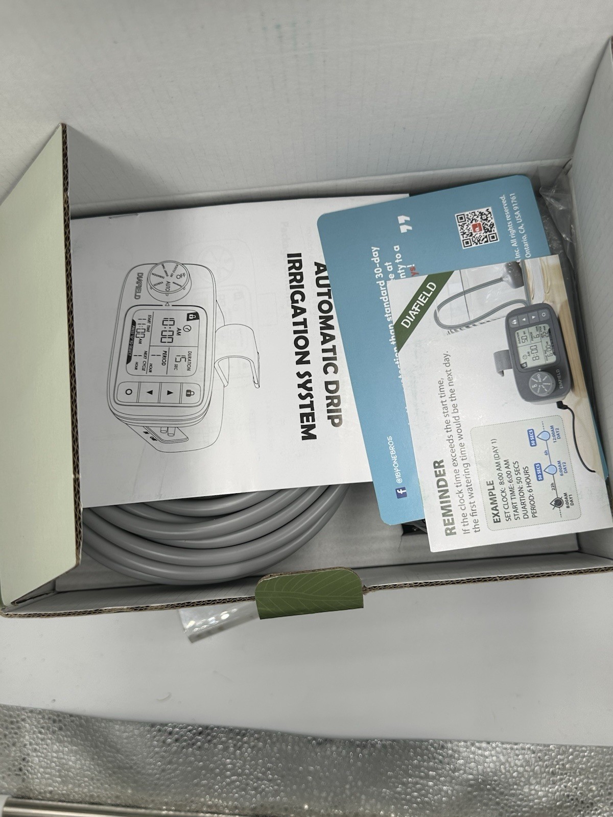 DIAFIELD Automatic Watering System Drip Irrigation Kit For Plants - New Open Box