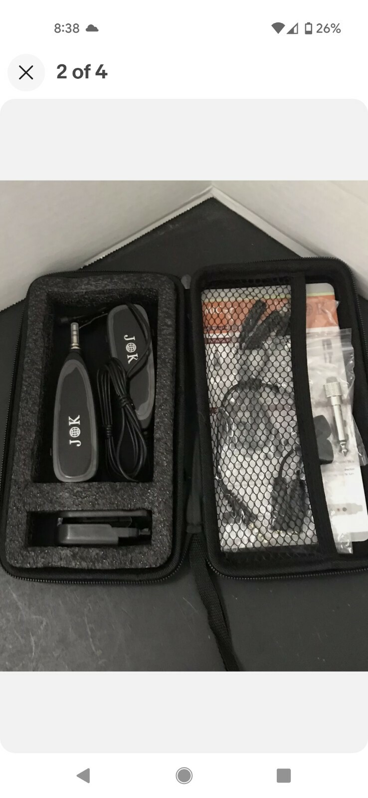 JK MIC-J 044 Wireless Microphone System, 2.4G Wireless Lavalier Microphone