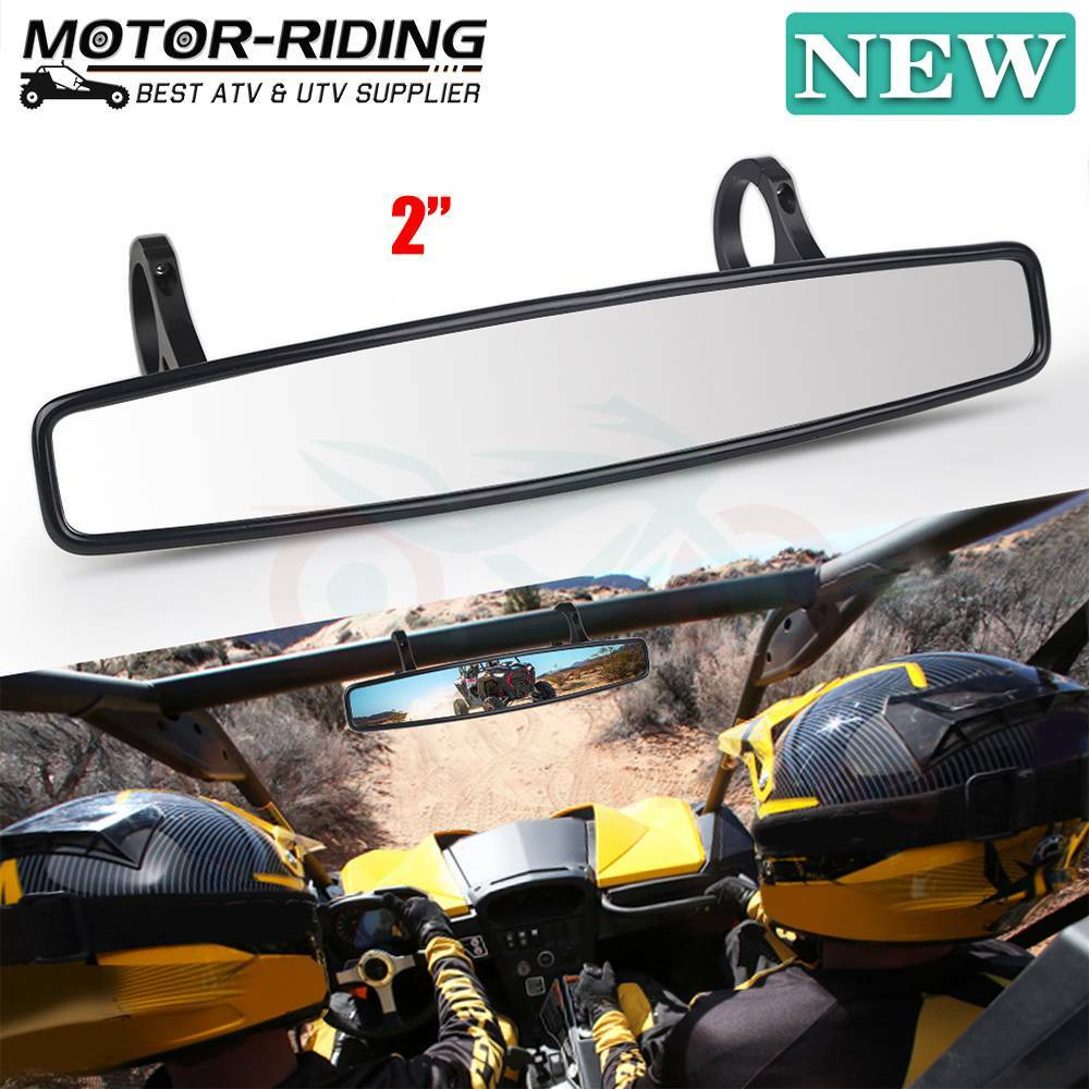 UTV Rear View Center Mirror Side Mirrors 2" Roll Bar for Honda Talon 1000R 1000X