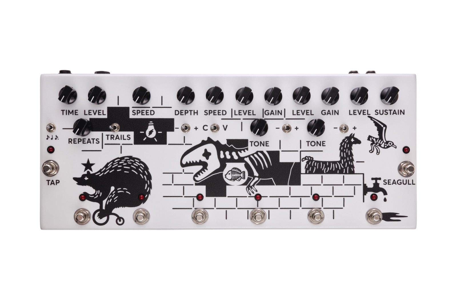 New JAM Pedals Pink Flow Multi Effects Analog Guitar Pedal