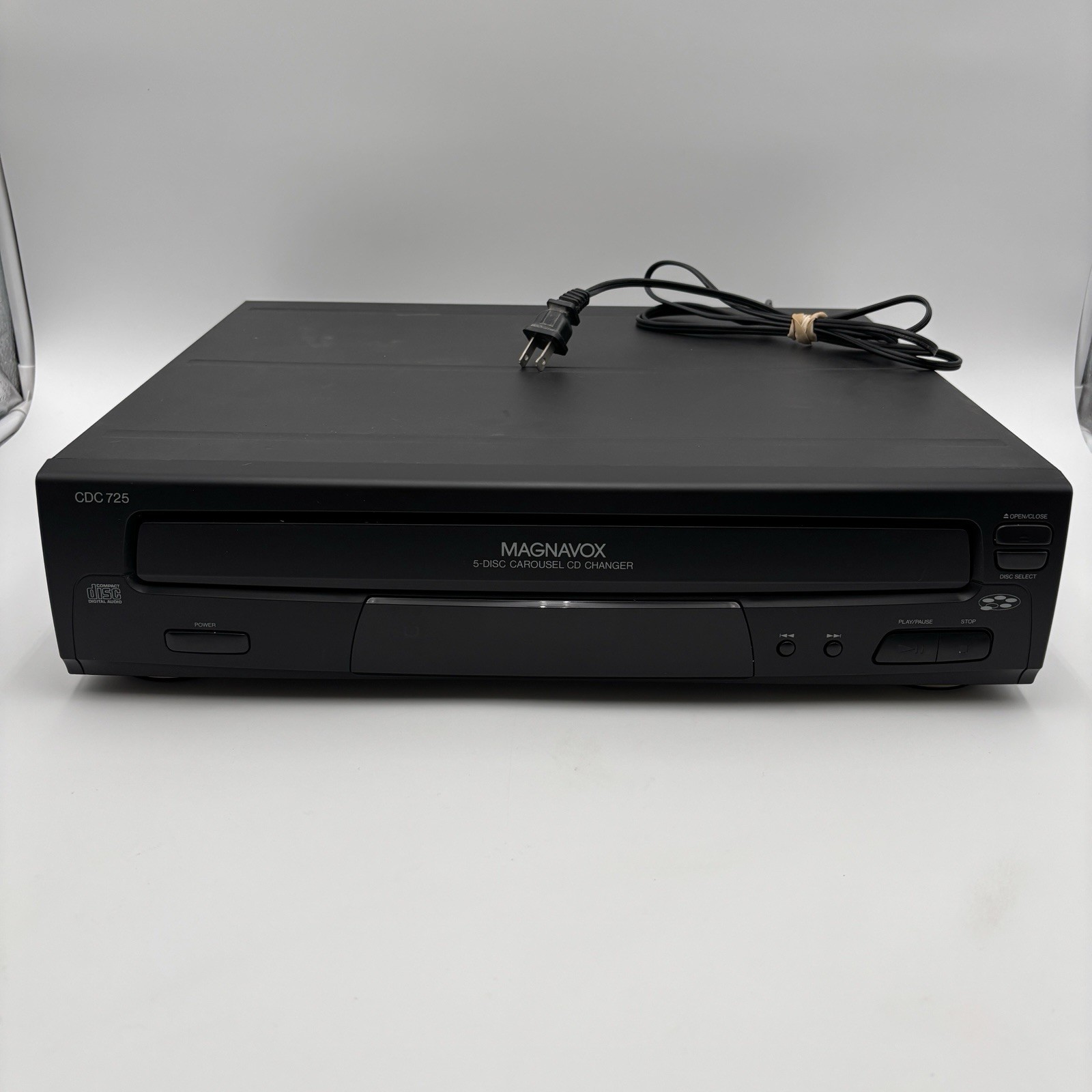 Magnavox 5-Disc Carousel CD Changer CDC725 No Remote EUC Tested Working