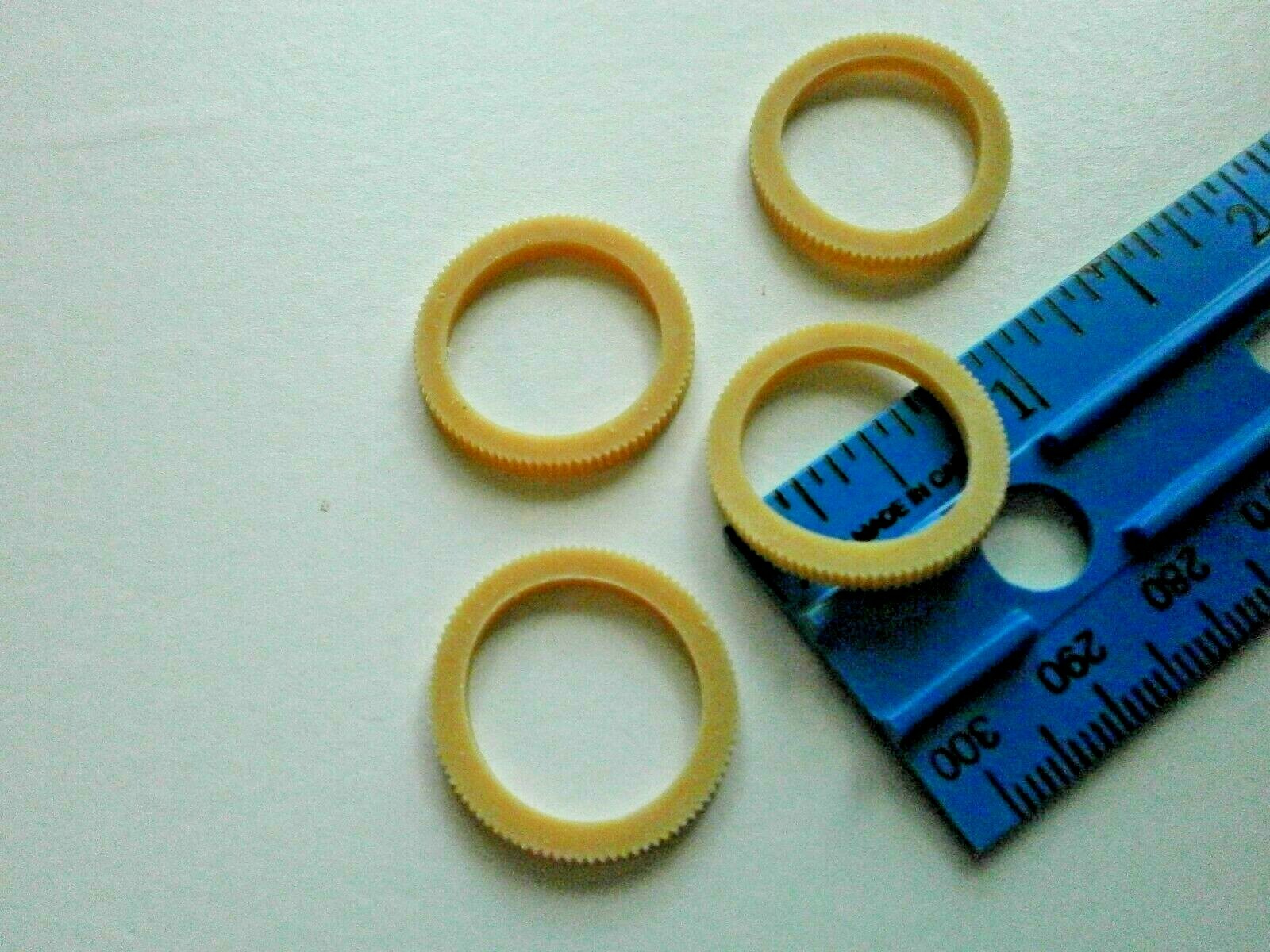 TOMY TRACKMASTER TOMICA THOMAS PLAYRAIL ~ 4 REPLACEMENT TRAIN TIRES /TREADS NEW