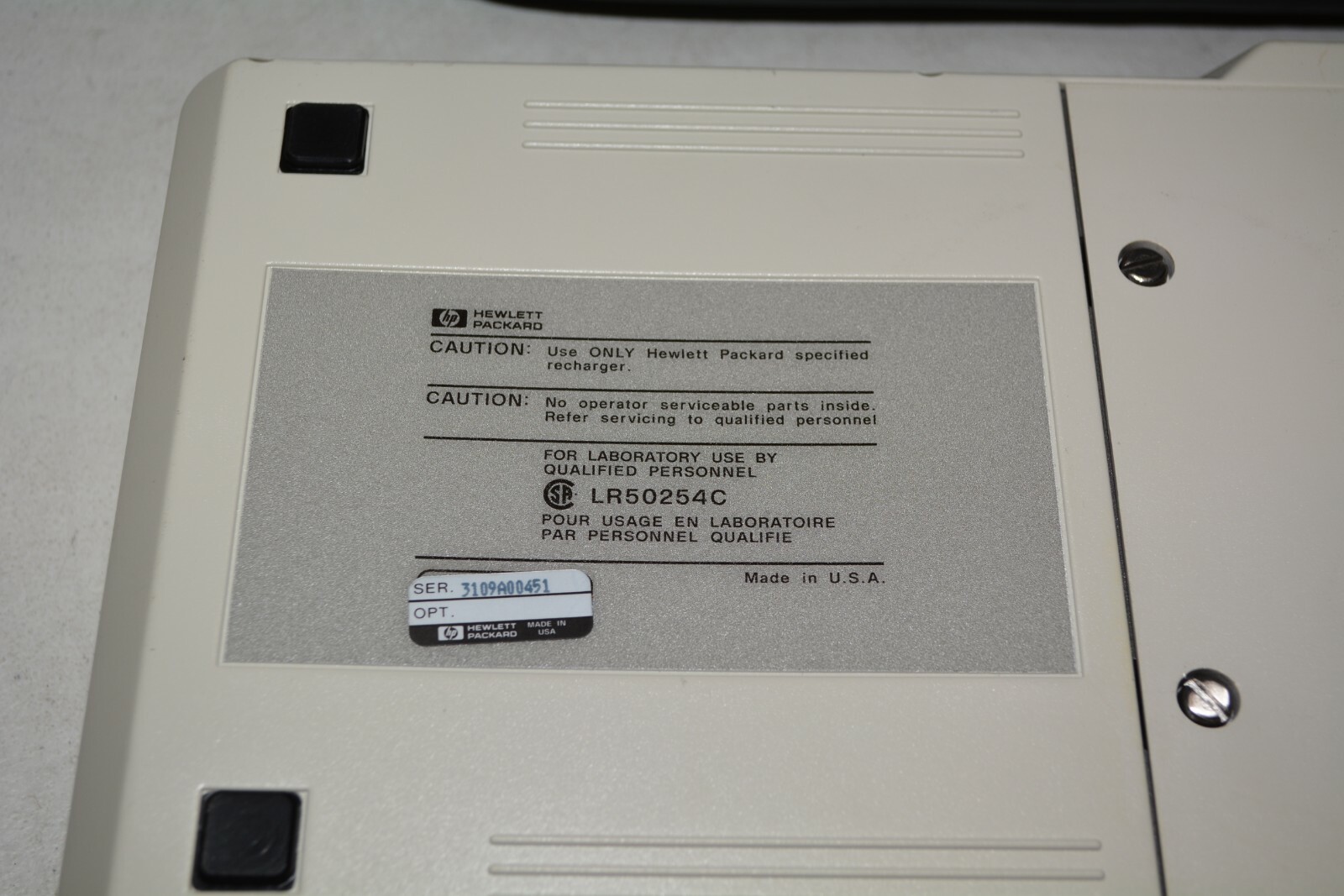 HP 3560A Handheld FFT Vibration Acoustic Spectrum Dynamic Analyzer