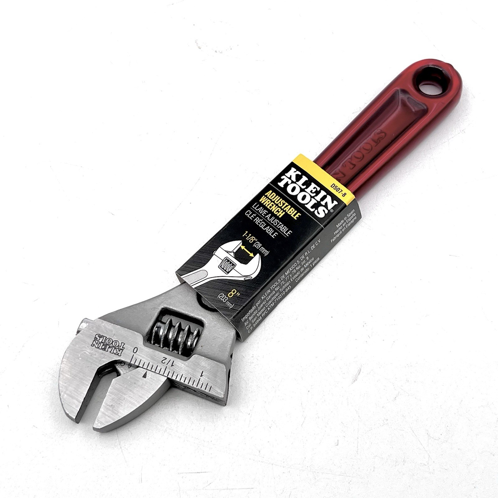 Klein Tools D507-8 Adjustable Wrench, Extra Capacity 8-Inch