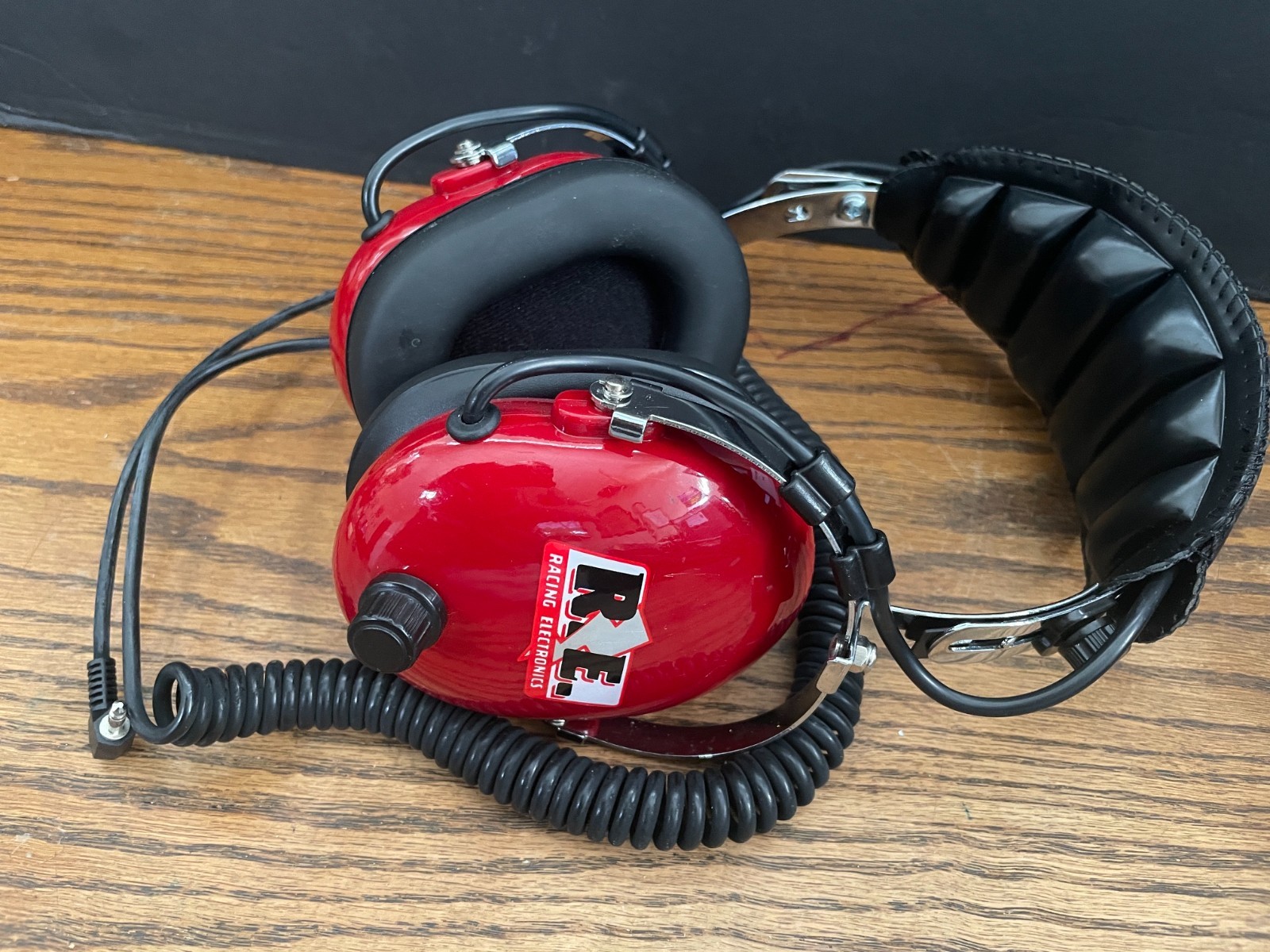 Racing Electronics RE-48 Communication Headset NASCAR w/Volume Control -- works!