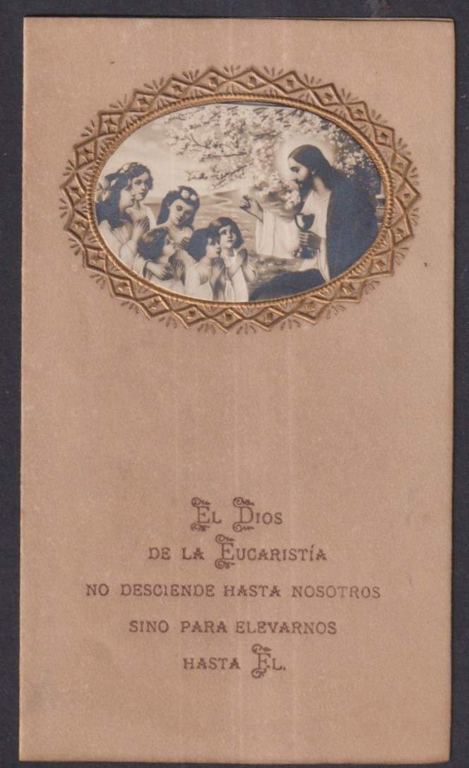 Holy card antique de Jesus santino image pieuses estampa