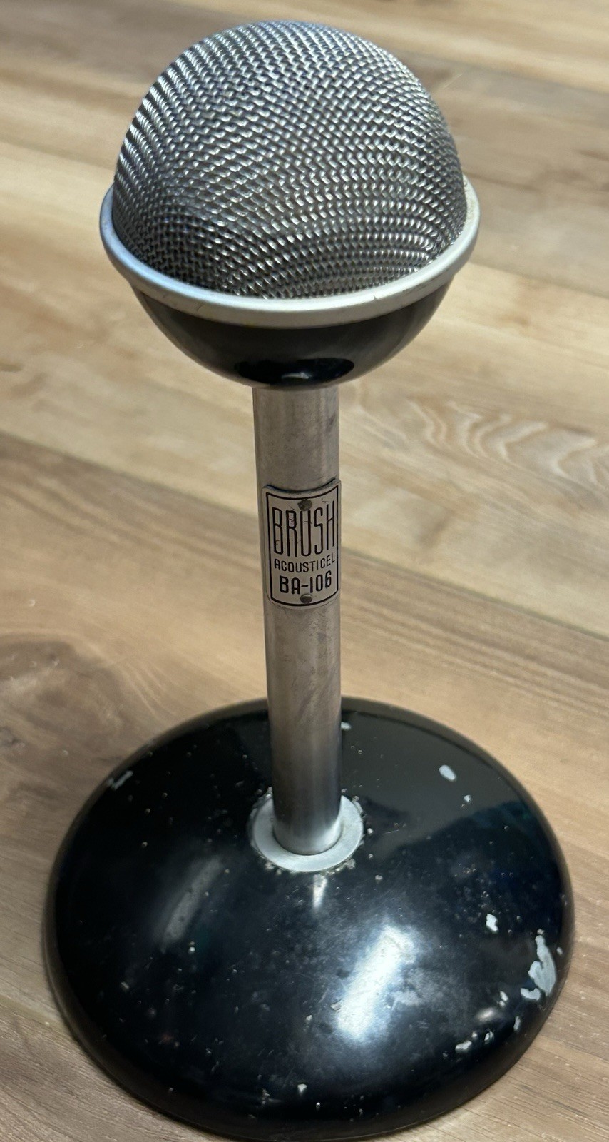 Vintage ACOUSTICEL CRYSTAL MICROPHONE Model BA-106 Brush Development Co MCM