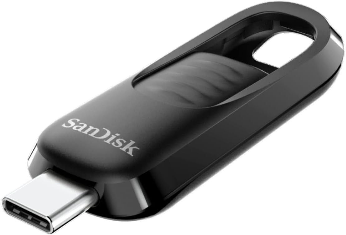 SanDisk Ultra Slider 512GB SDCZ480 USB 3.2 Type-C 400MB/s Drive SDCZ480-512G-G46