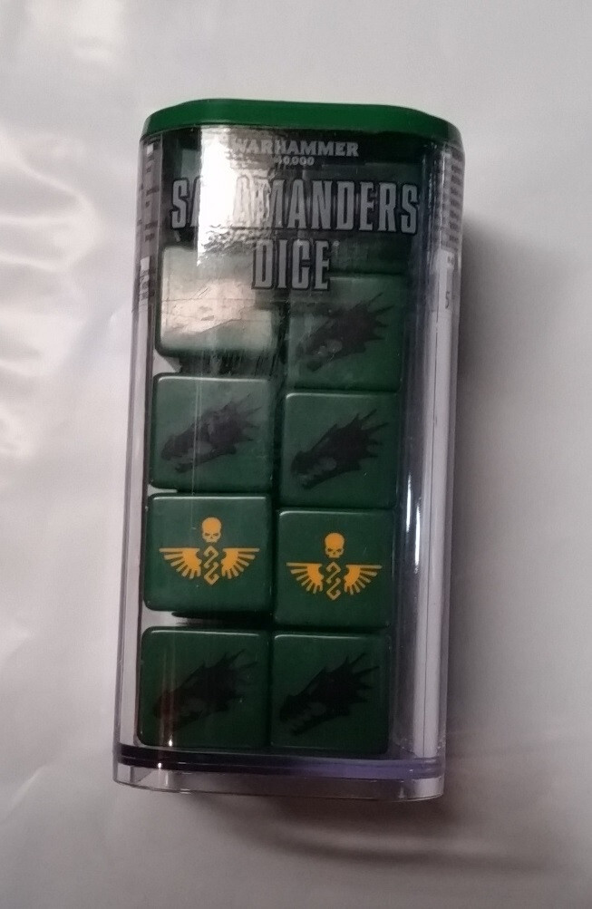 SALAMANDERS  Dice Set GW Warhammer 40k Games Workshop New