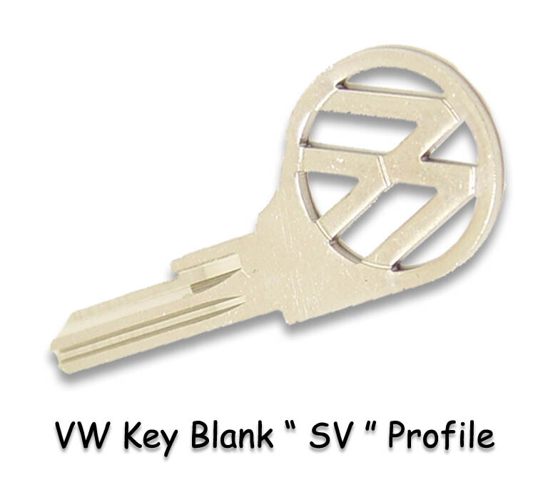 VW TYPE 1 BUG 1958-1966 KARMANN GHIA 1956-1966 SV PROFILE KEY BLANK BEETLE COUPE