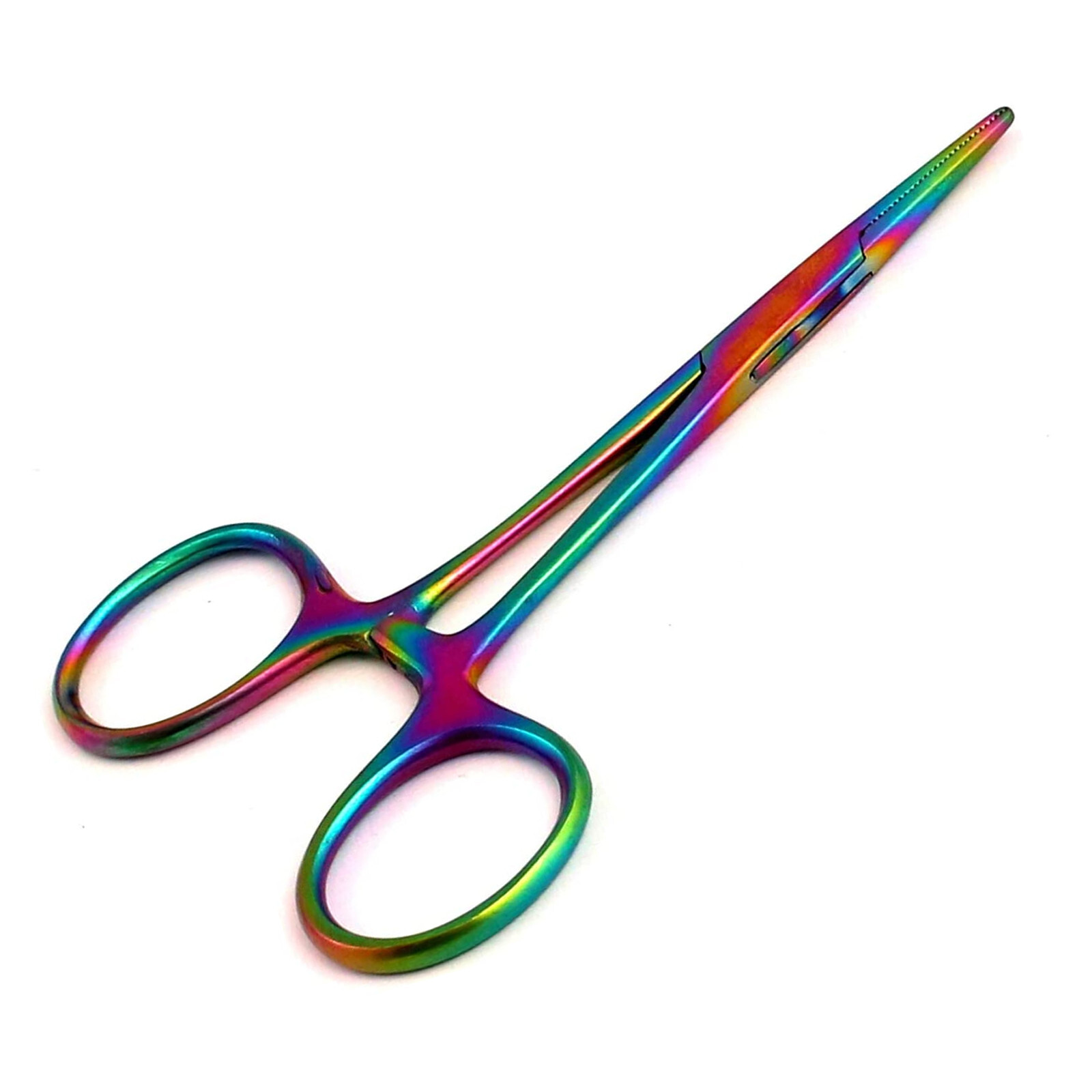 Mosquito Hemostat Forceps 5" Straight Multi Titanium Rainbow Color German Grade