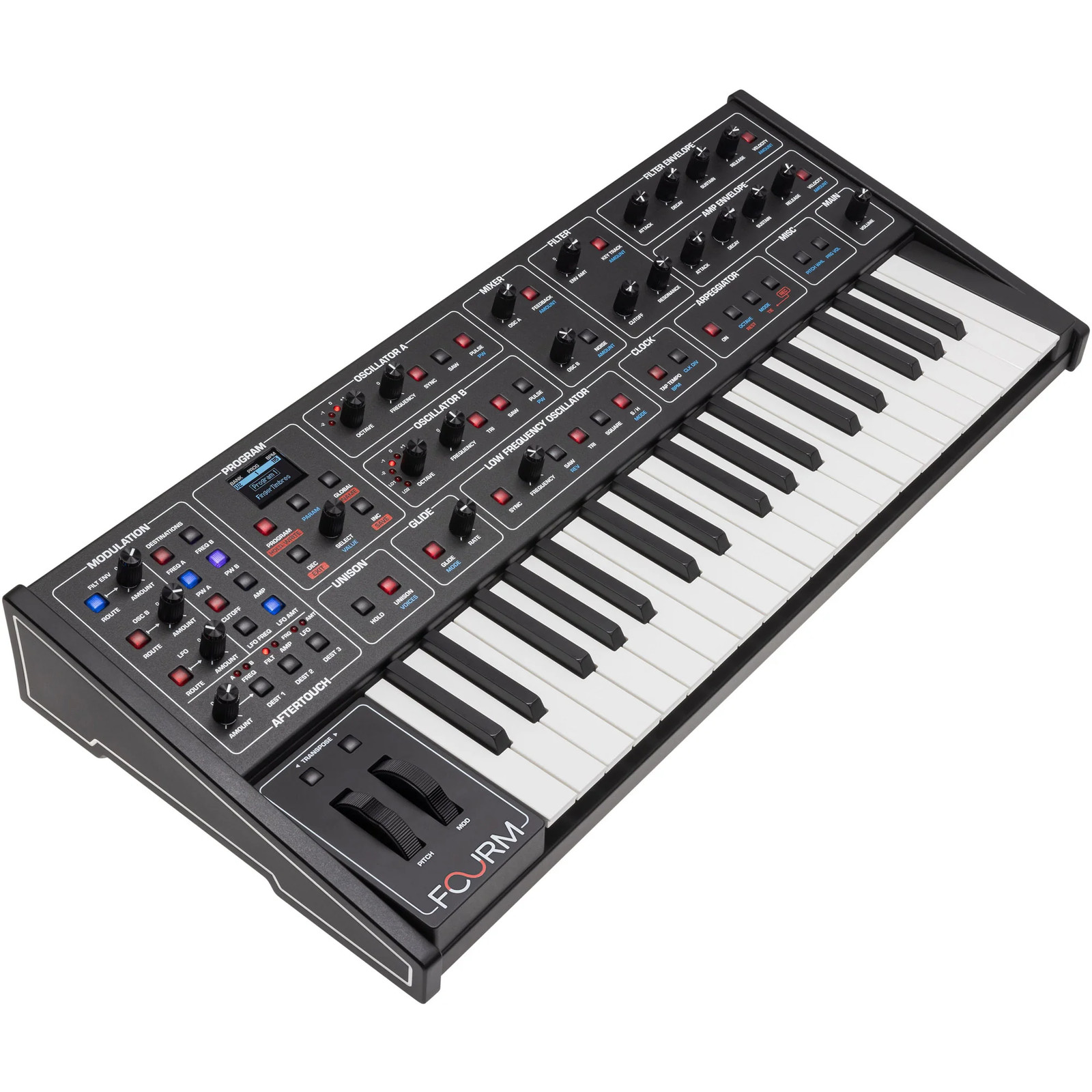 Sequential Fourm 37-Key 4 Voice Analog Synthesizer w/ Polyphonic Aftertouch