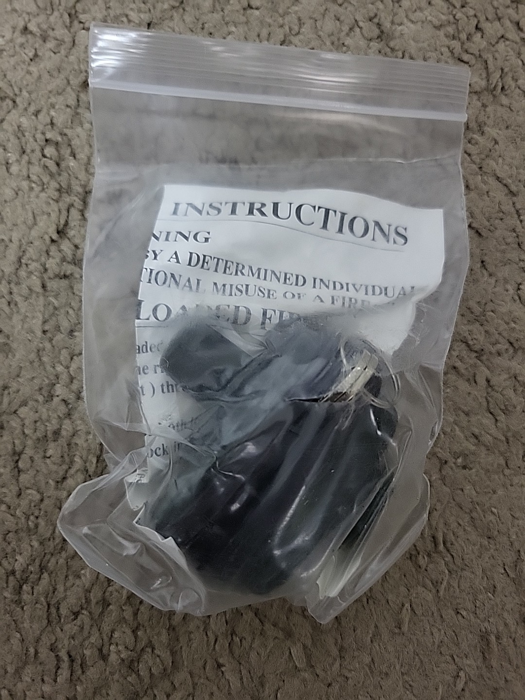 Firearm Trigger Lock with Keys