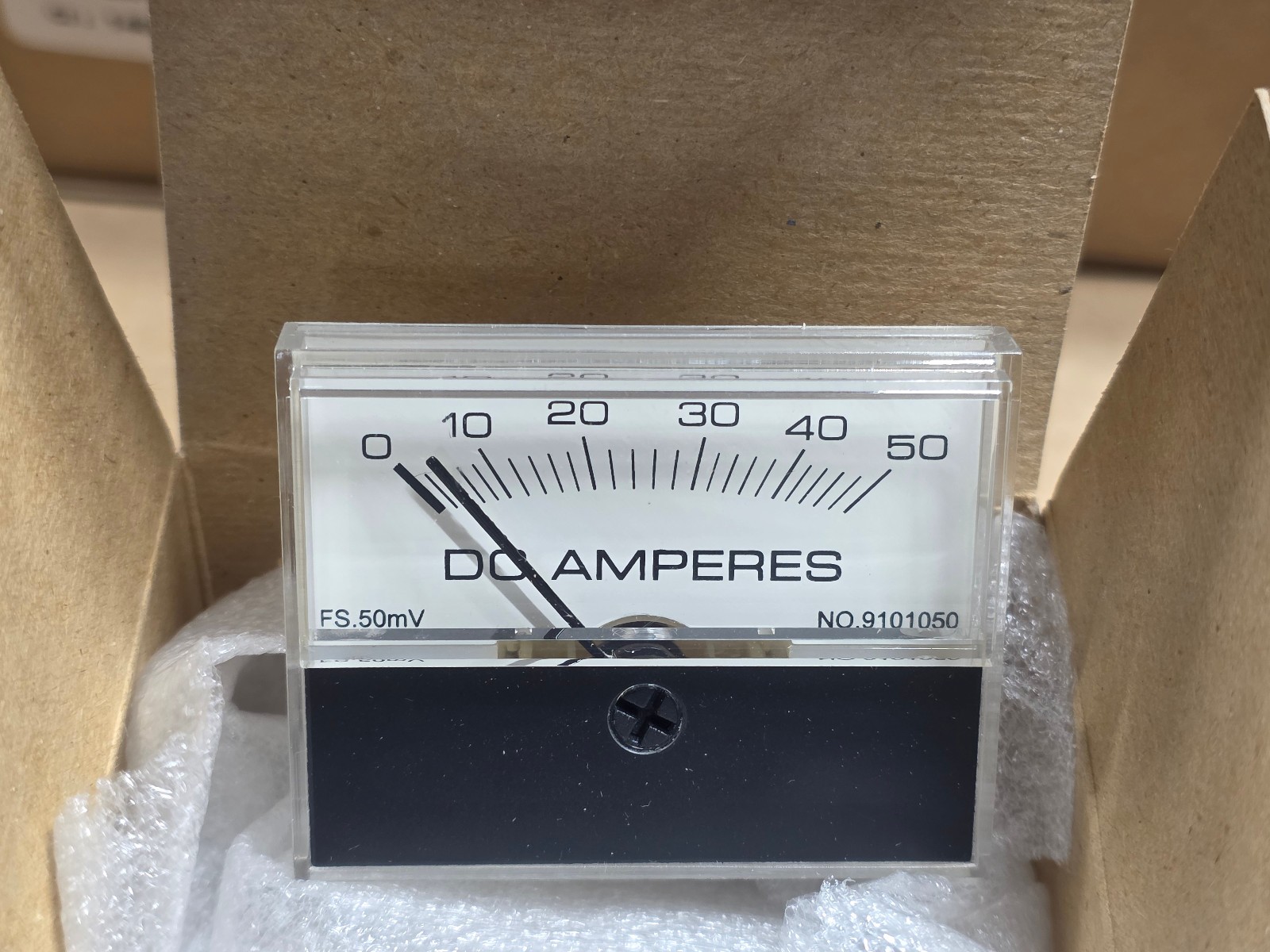 HOYT DC Ammeter CK-910-50MVDC-50ADC, 0-100A, Bass 140-1620-050 (NOS)