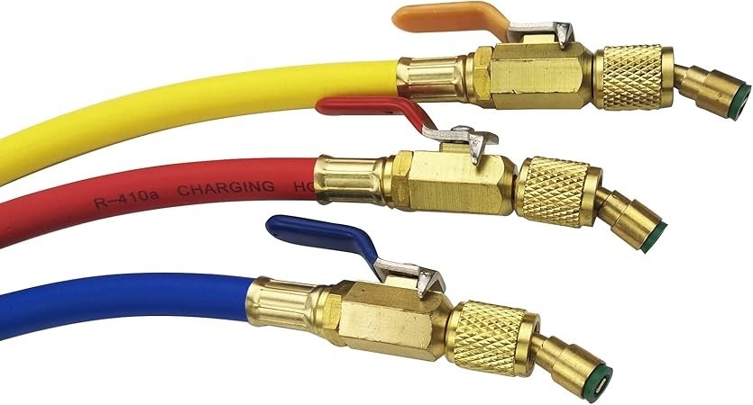 Refrigerant Charging Hose with Ball Valves (Yellow Jacket)