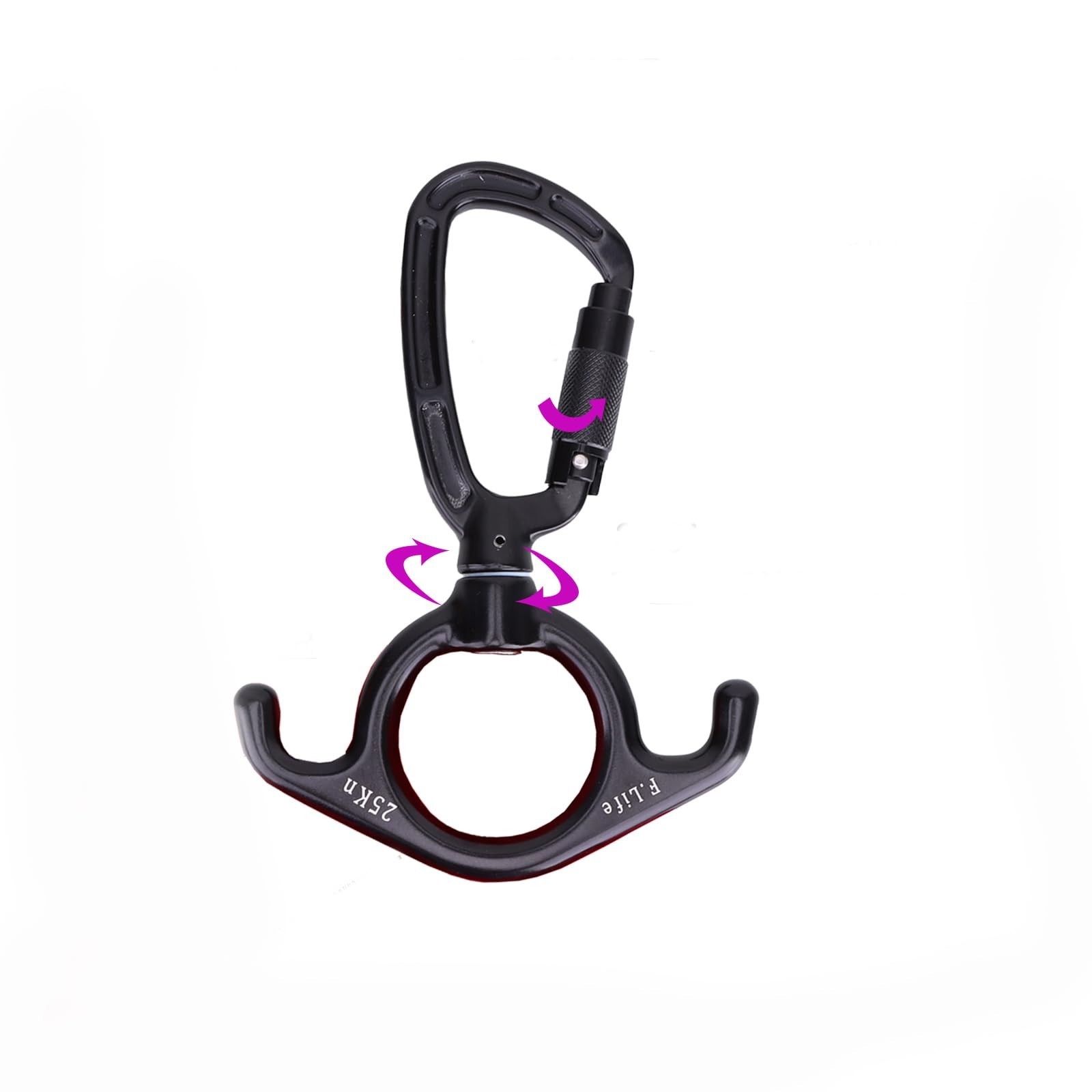 Aerial Silks Hardware or Single Point Yoga Hammock Rigging Aluminum Swivel D ...
