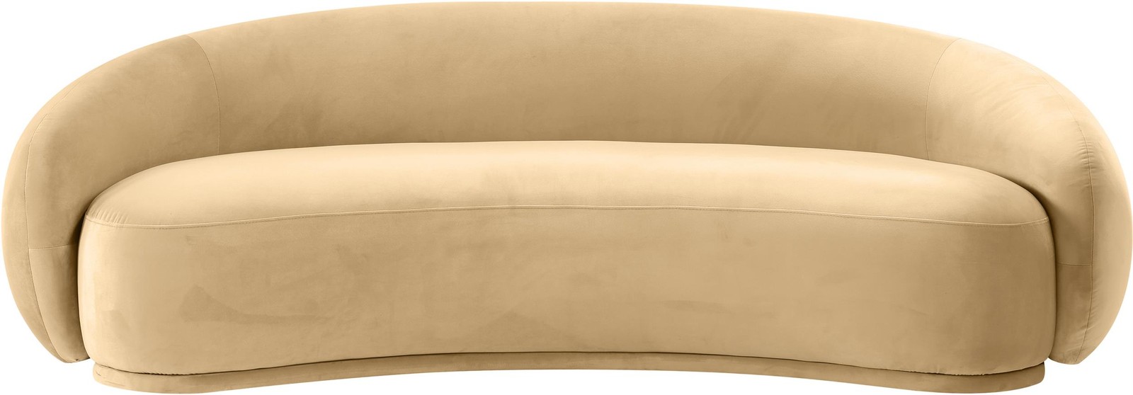 Meridian Furniture Emery Camel Velvet Sofa