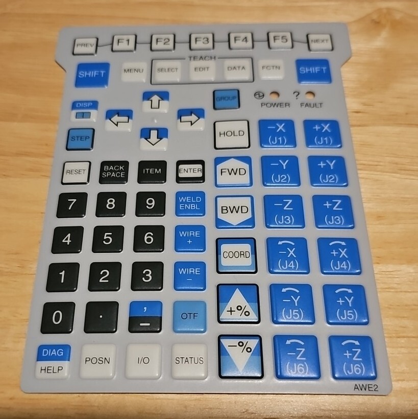 FANUC TEACH PENDANT  MEMBRANE KEYPAD/OVERLAY. AWE2