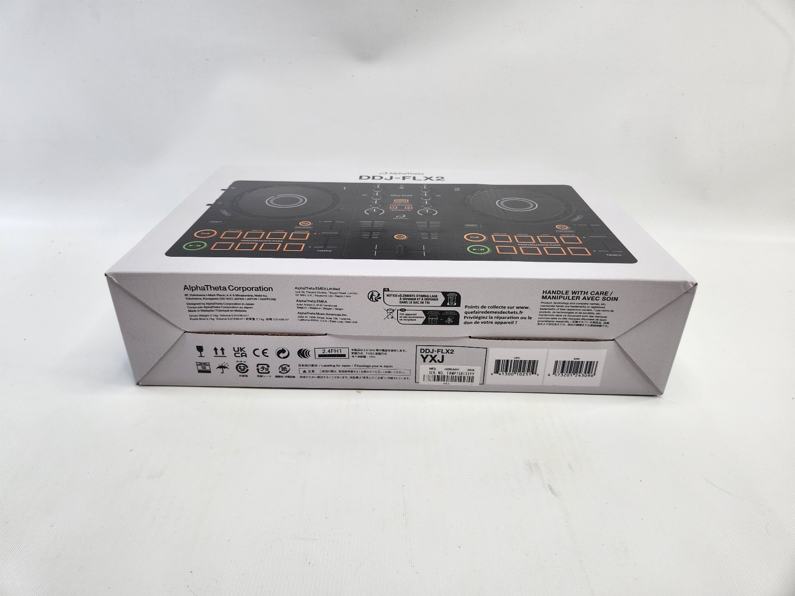 Pioneer DJ Controller DDJ-FLX2 AlphaTheta Double Deck - Brand New