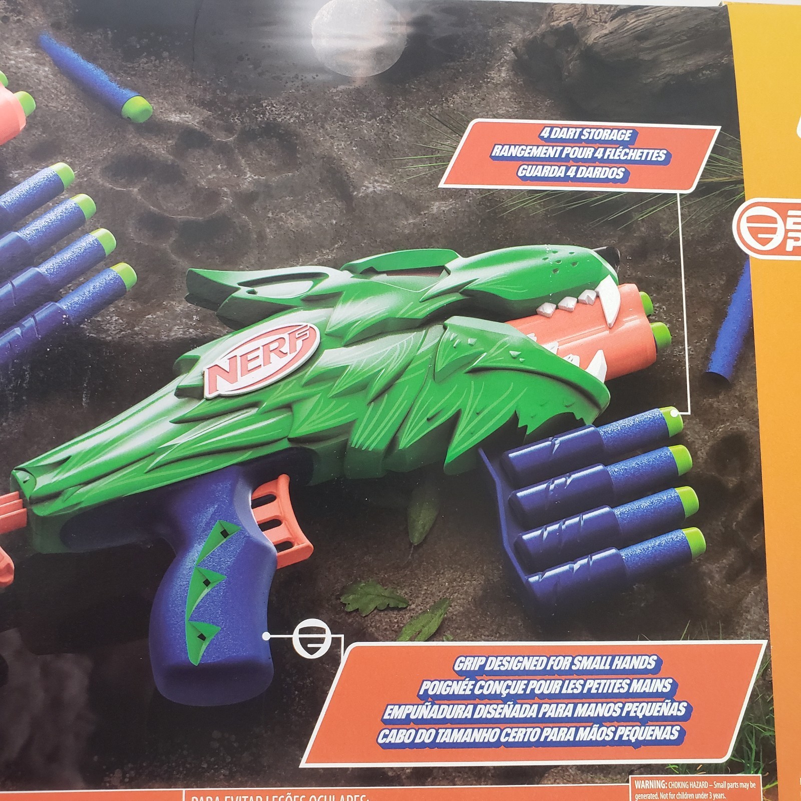 Nerf Wild Wolfpack 2 Easy Play Nerf Wolf Design Blasters W/20 Darts New Sealed