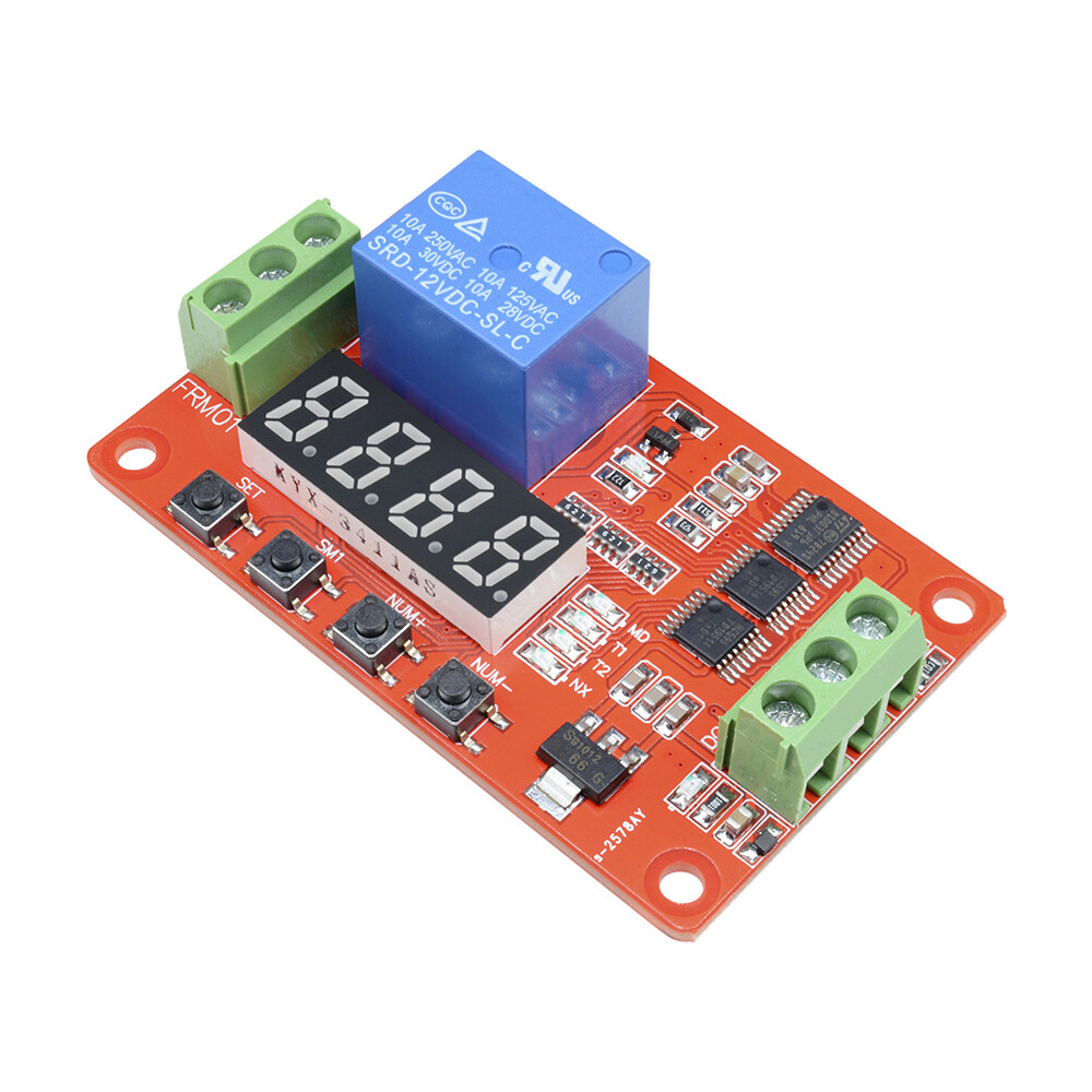 12V Automation Delay Multifunction Self-lock Relay Cycle Timer Module PLC Home