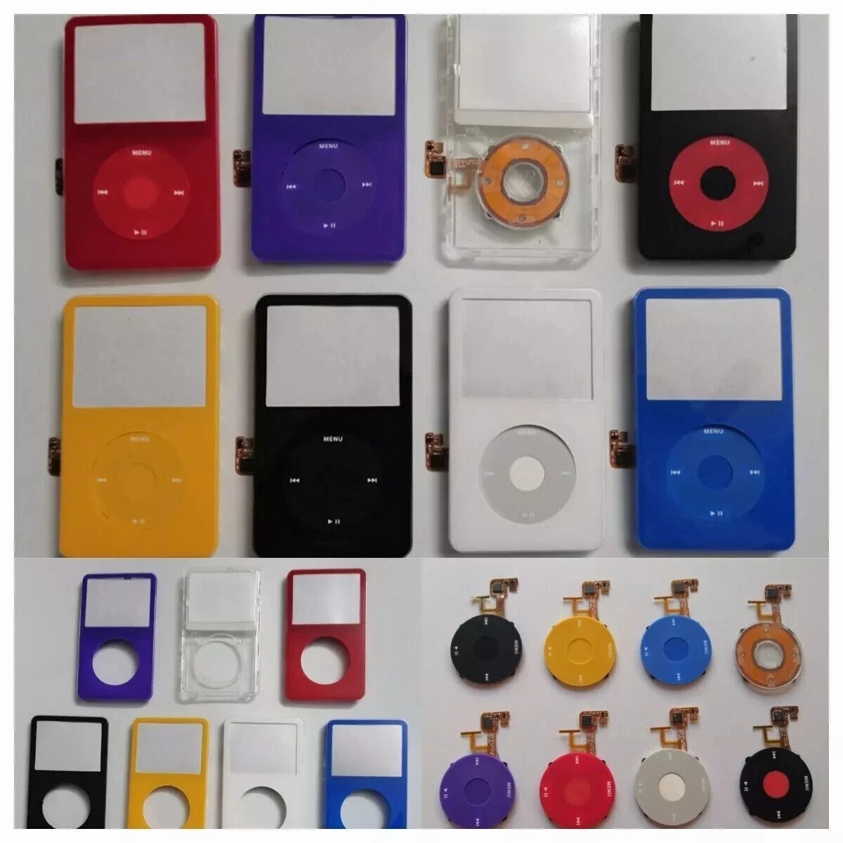 New Front Face Plate &Turntable & Dots Apple iPod Classic Video 5 5.5th Gen 30GB