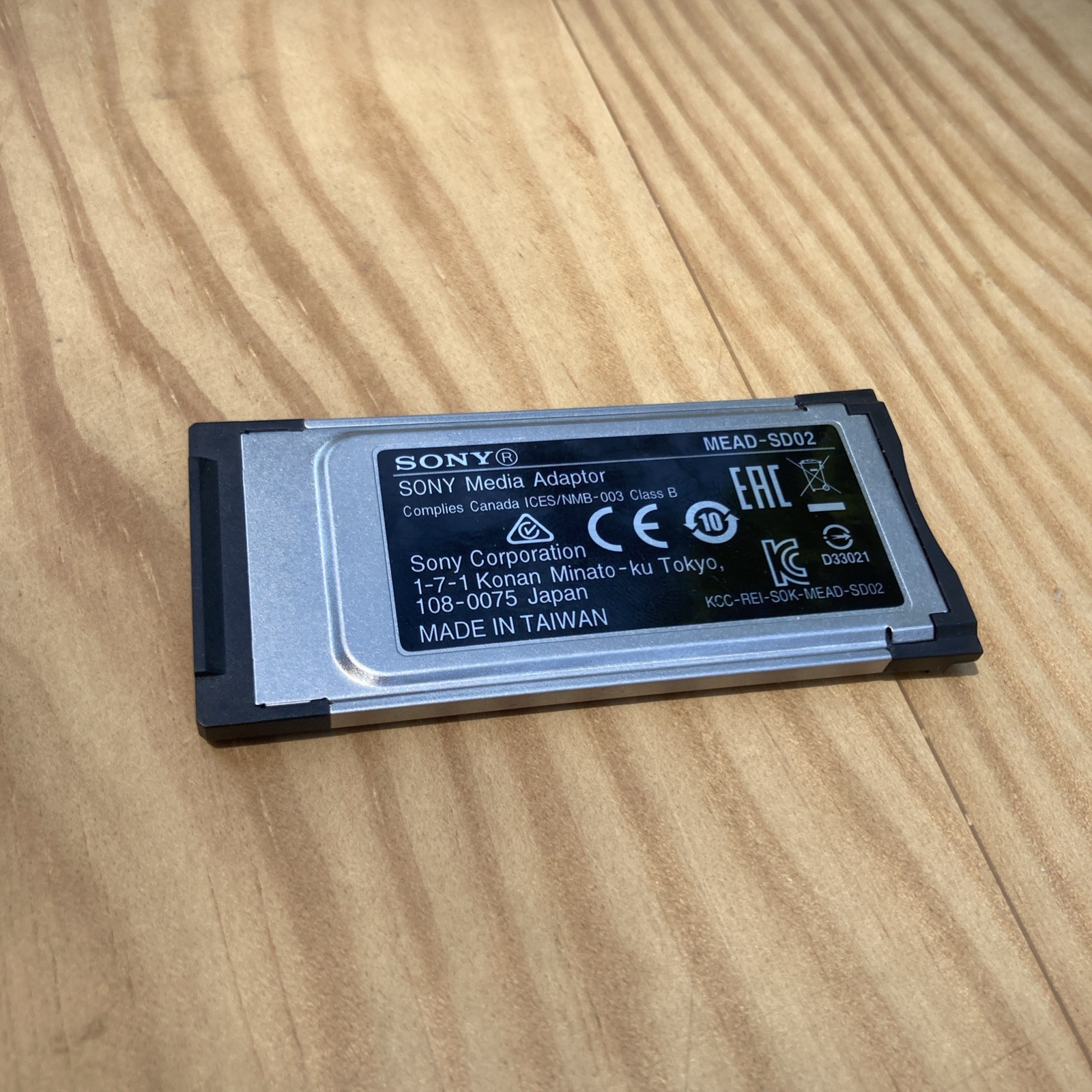 Sony MEAD-SD02 SD Card Adapter ExpressCard XDCAM EX EX1 EX3 PMW-200