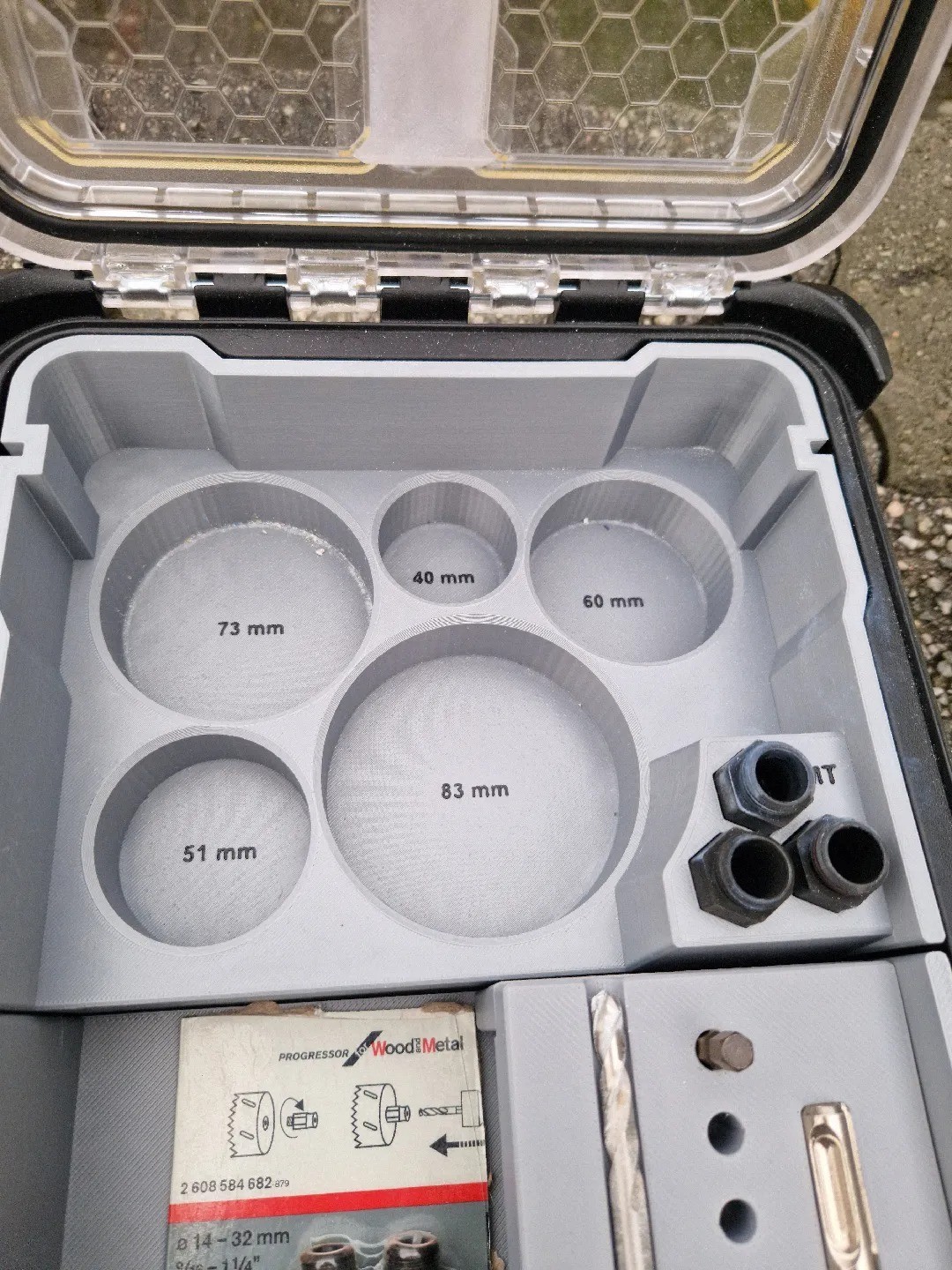 Insert ONLY for Milwaukee Packout Compact for Bosch Hole Saws