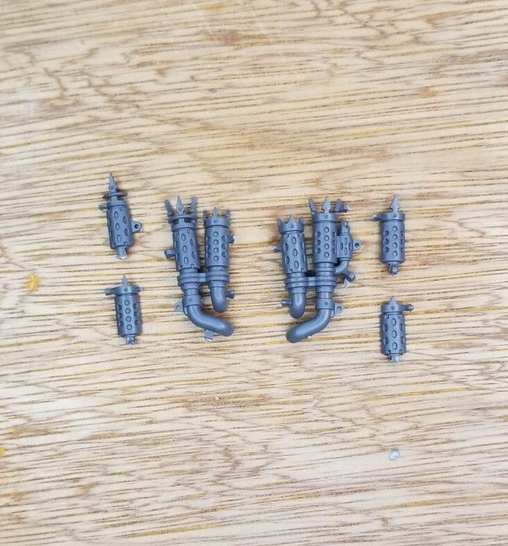 Chaos Knight War Dog Karnivore stalker brigands Exhaust bits Warhammer 40k Bits