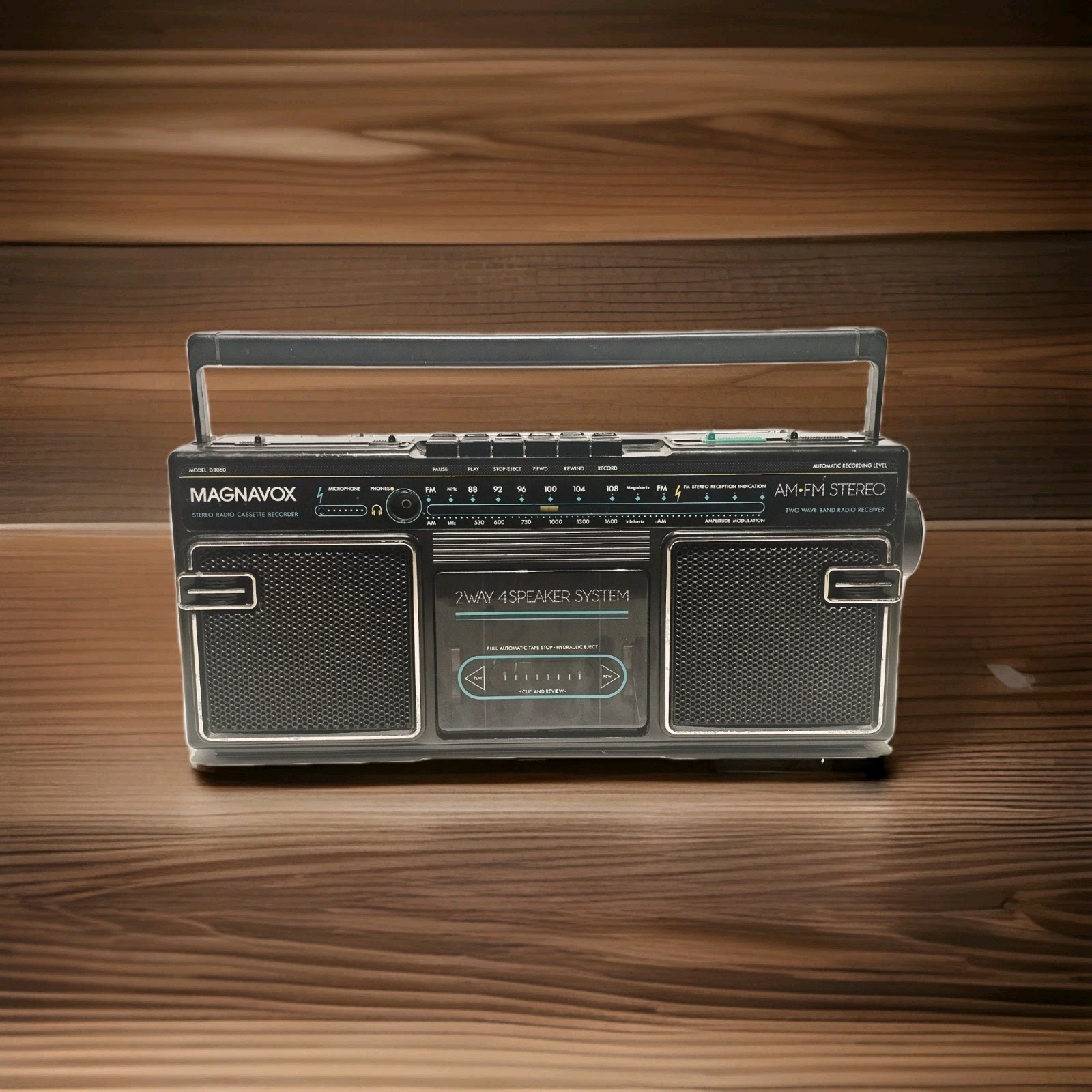 Vintage Magnavox Boom Box D8060 Radio Works