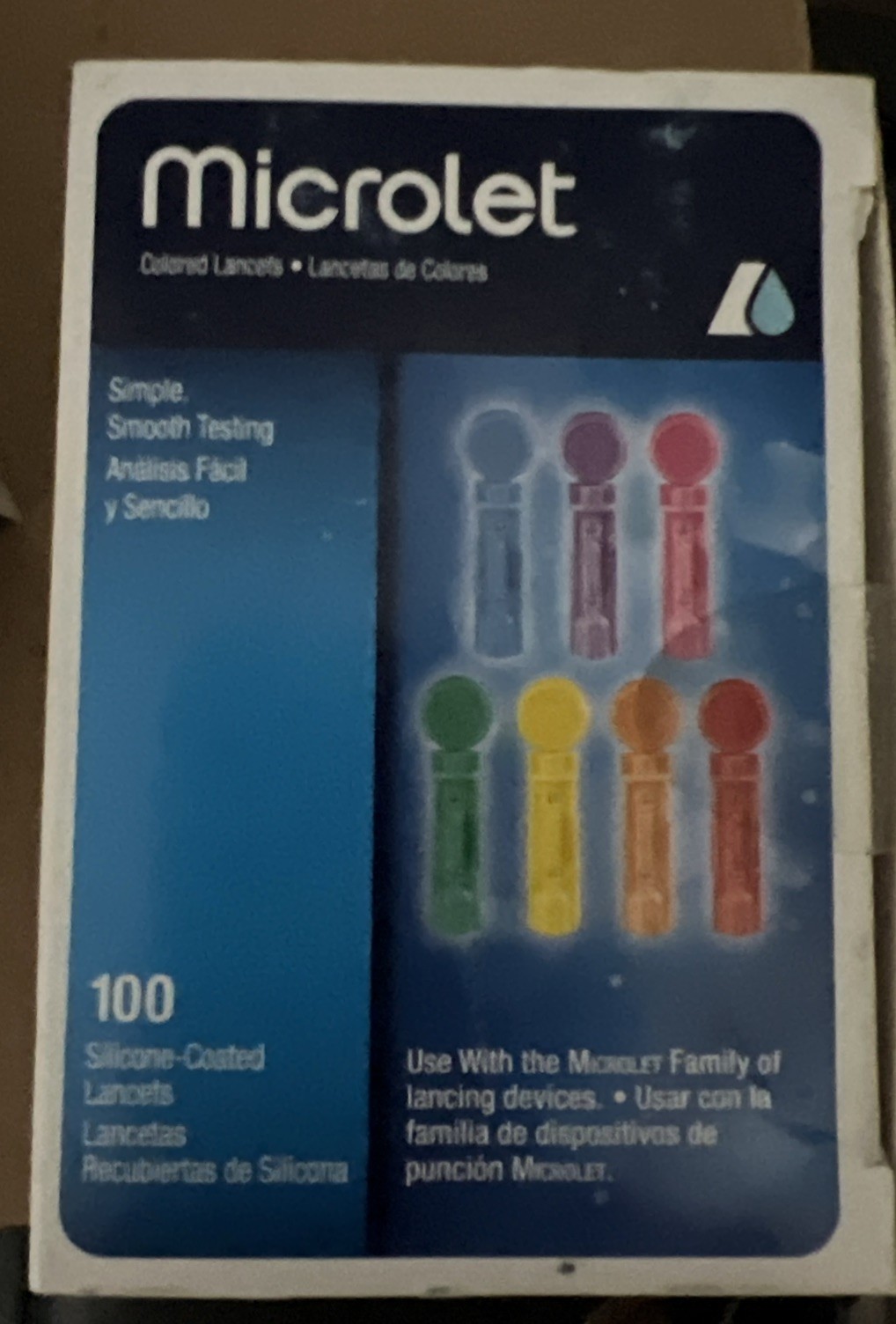 Bayer Microlet Colored Lancets 100 Count Exp 2023 -3 opened boxes