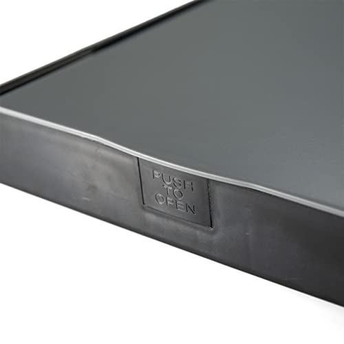 Recycled Double Storage Clipboard/Forms Holder, Plastic, Gray/Black (83357)