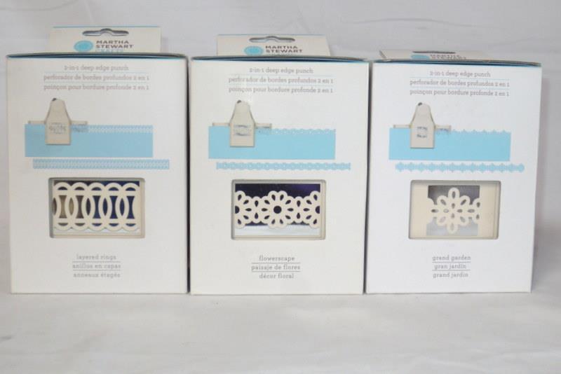 Martha Stewart 2-in-1 Deep Edge Punch - New - U Choose