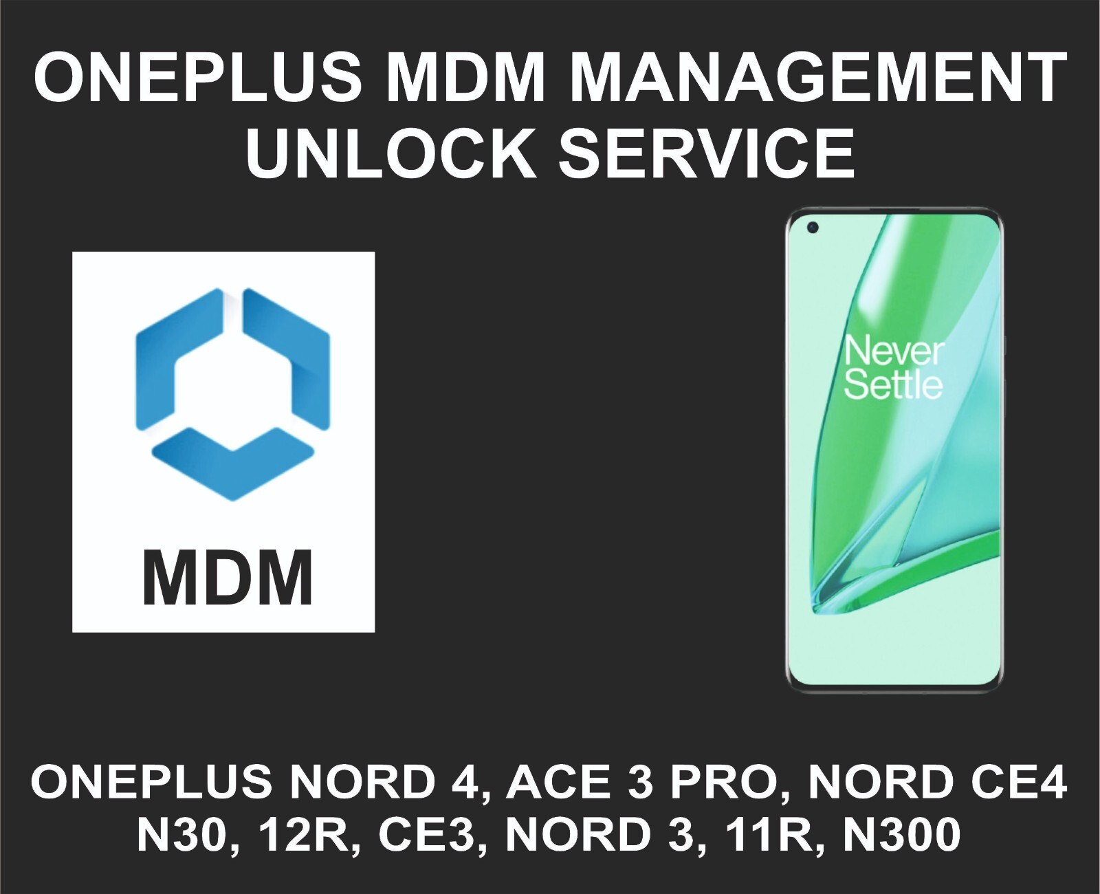 OnePlus Unlock, Mgt Device, All Models, Nord 4, Ace 2 Pro, A200, A300, 12R, 11