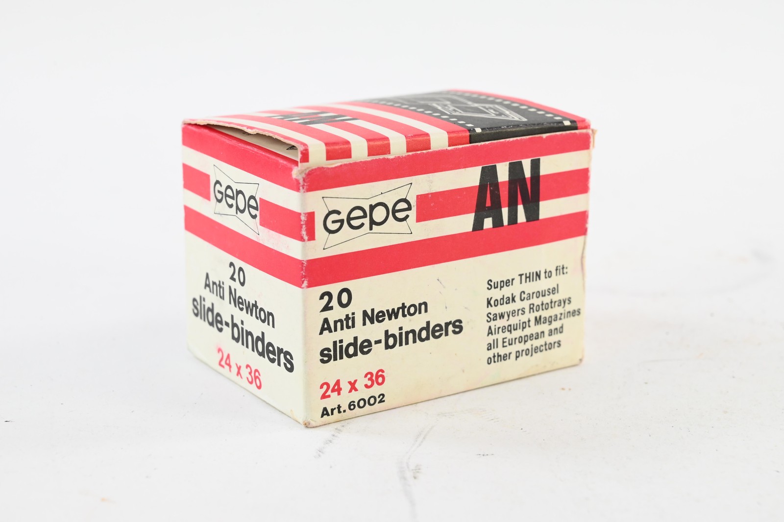 Gepe 35mm Anti-Newton Glass Film Slides, 20 Mounts in Box #G479