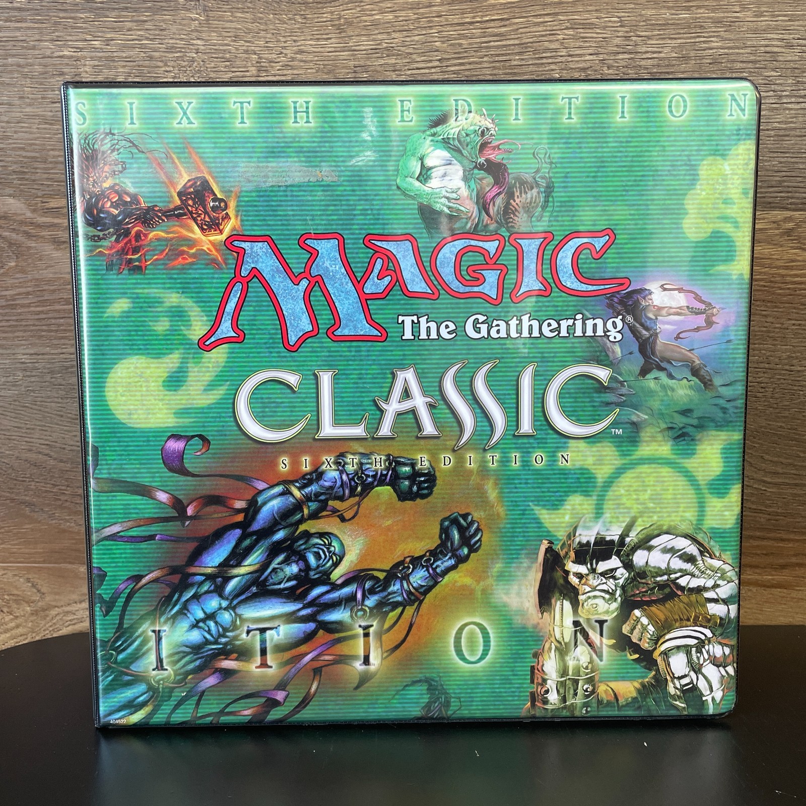 CLASSIC 6TH EDITION 3INCH MAGIC THE GATHERING VINTAGE BINDER W/ PAGES