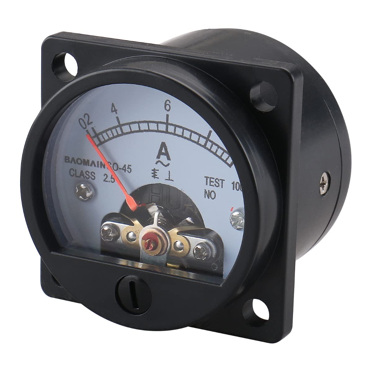 Baomain Ammeter AC 0-10A Round Analog Panel Meter Class 2.5 Accuracy Black...