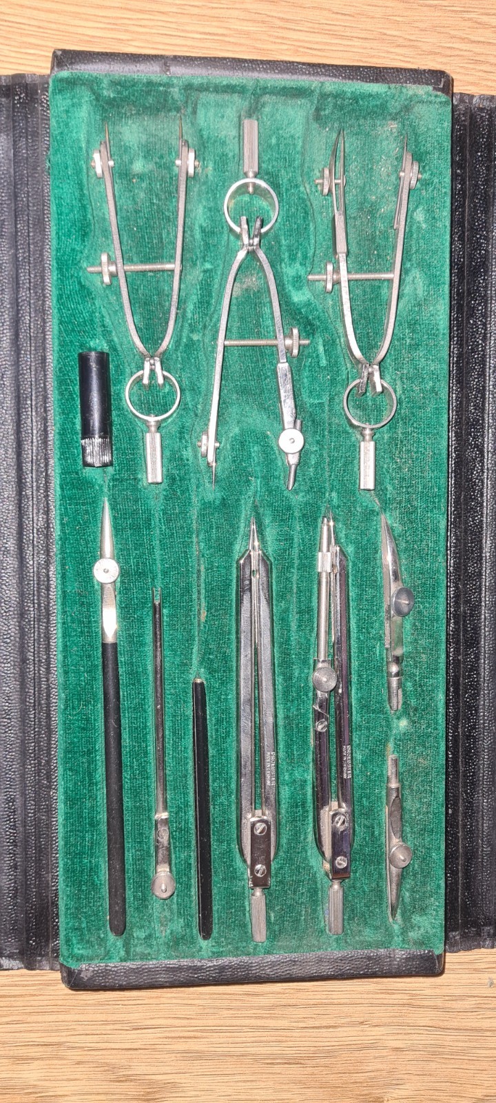 Germany Proebster Alfa A20 Drafting Drawing Tools Set Compass Draughtman 1950s
