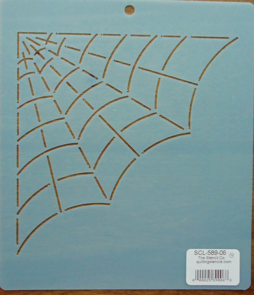 Stencil Quilting Spider Web 6" quilt embroidery fall SCL-589-06 Halloween