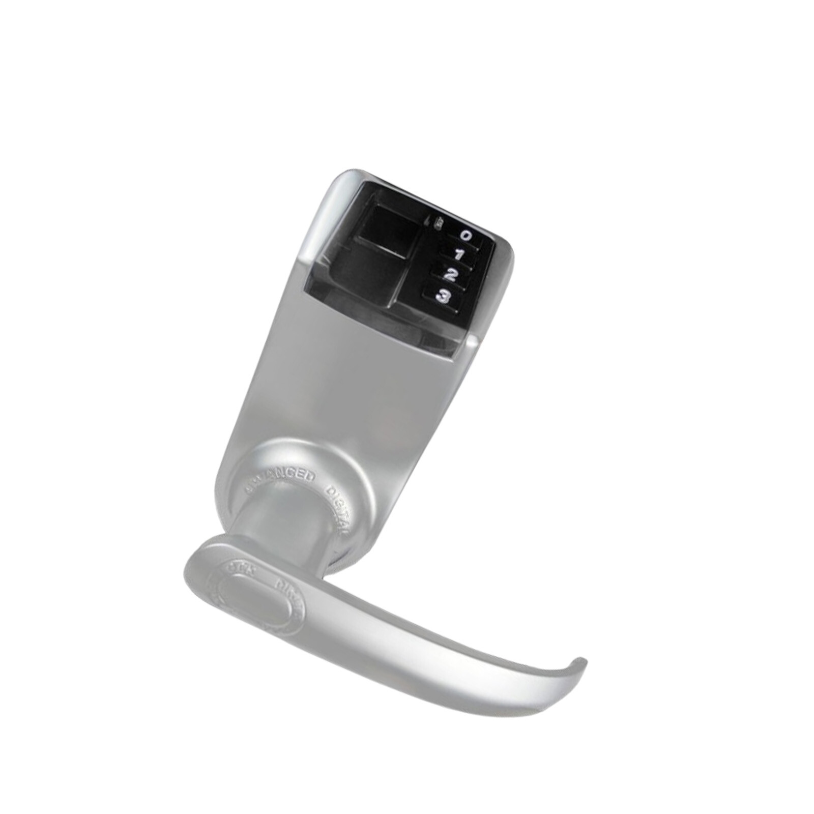 Fingerprint Pin Door Lock Silver Metal Model Biometric Access control 3398Ou