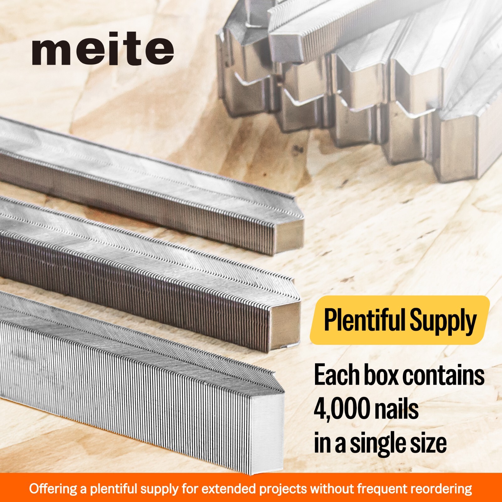 4,000 Counts meite V Nails 12 mm 1/2 Inch Length for Picture Frame Joiner