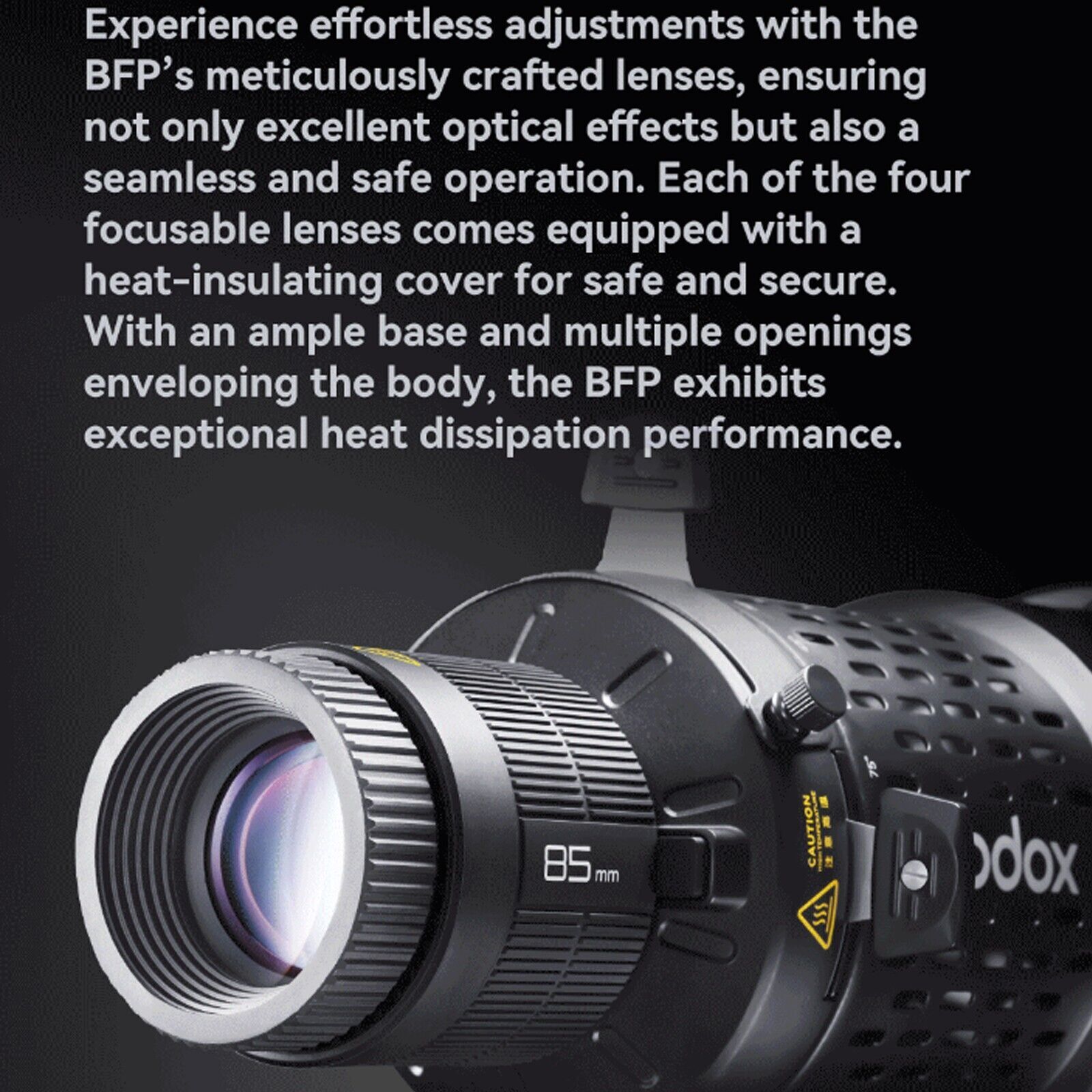 Godox BFP Flash Projection Attachment for Bowens Mount Flash Speedlight Strobe