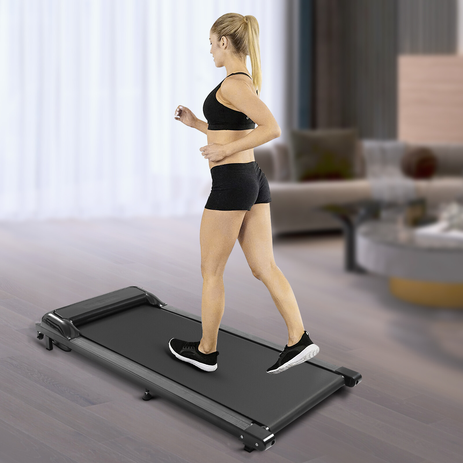 600W Treadmill Electric With Remote Running Fitness Jogging Machine For Home USA