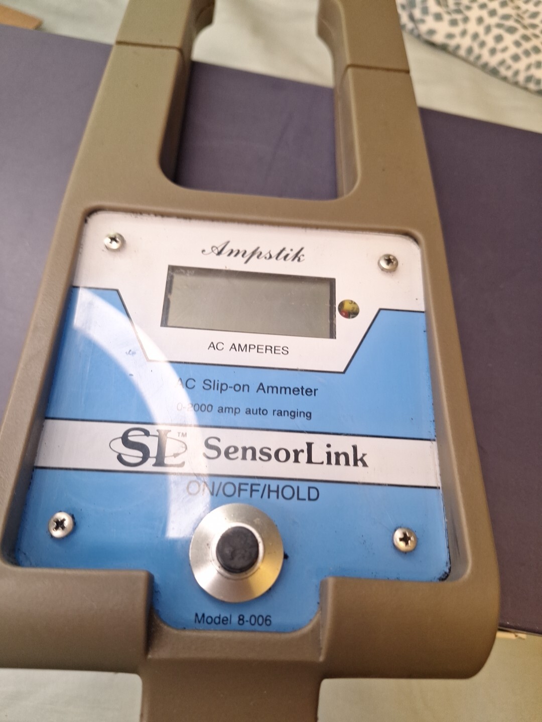 Sensor Link Ampstik AC Slip-On Ammeter 0-2000 Amp Auto Ranging 8-006